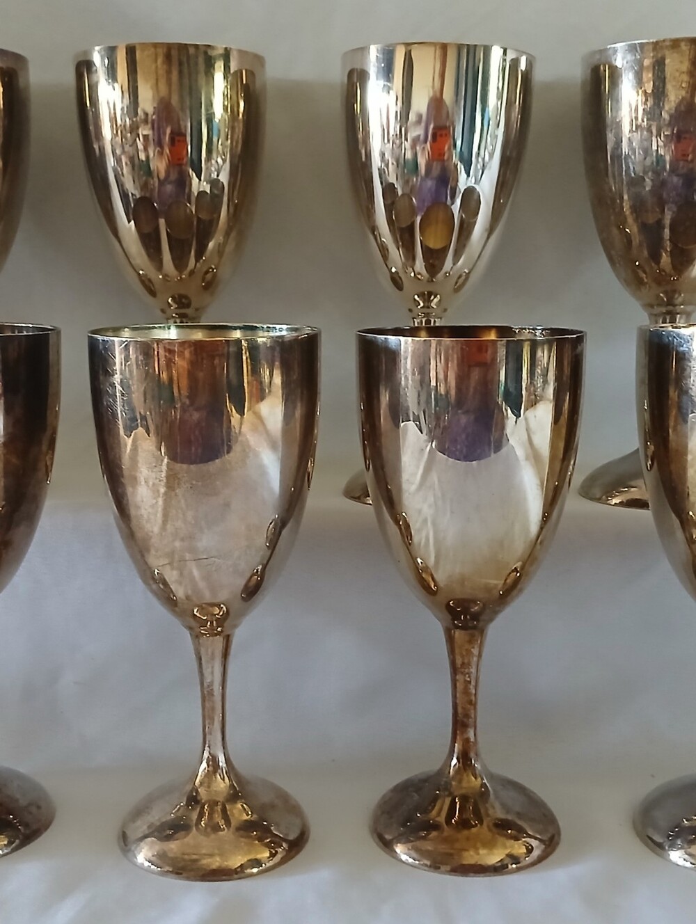 Vintage Silverplate Wine Goblets *Set of 8*